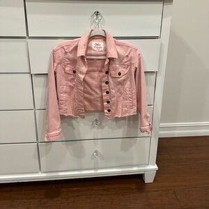 Justice Size 12. Girls jean jacket pink.